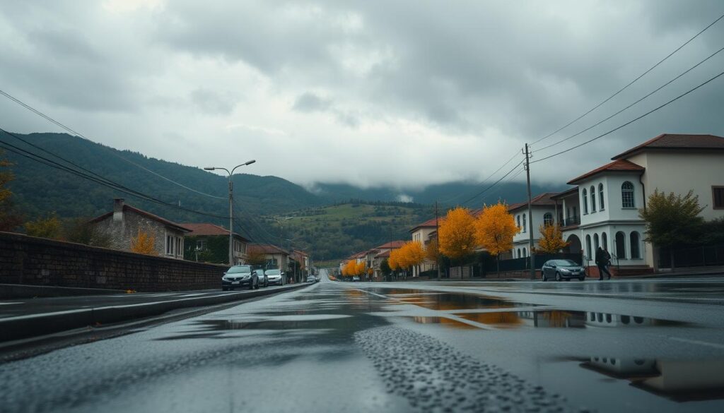 Regen Albanien Oktober