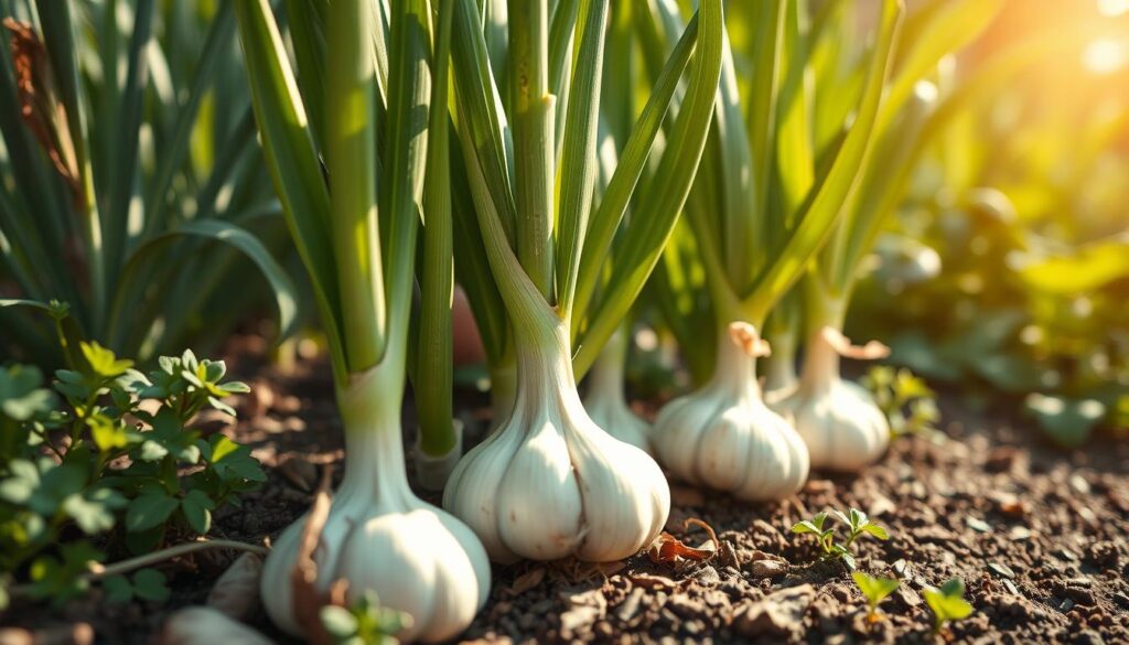 Wachstumsbedingungen für Knoblauch