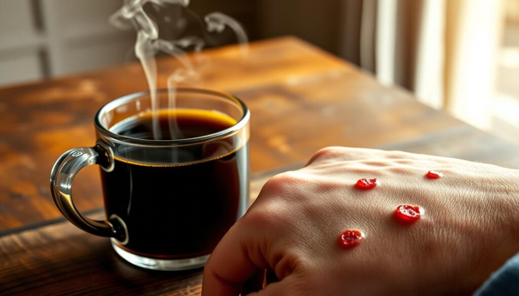 Kaffee und Gürtelrose