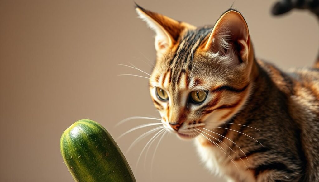 Warum haben Katzen Angst vor Gurken?