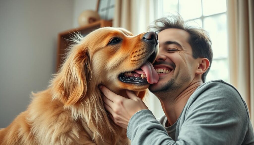 Warum leckt mein Hund mich ab?