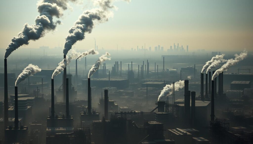 industrielle Emissionen und Luftverschmutzung